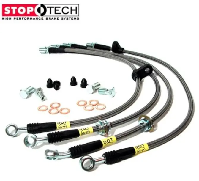 Stoptech 2014+ Ford Fiesta St Stainless Steel Brake Line Kits 1