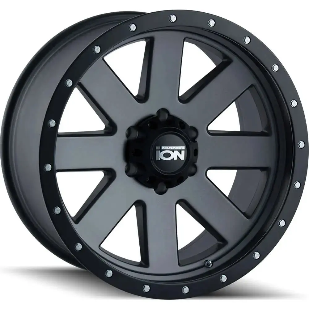 Ion Type 134 Matte Gunmetal/Black Beadlock 20X10 6X139.7 -19Mm 106Mm 1
