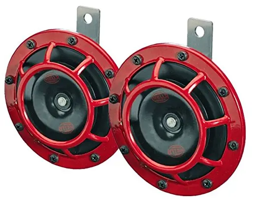 Hella Supertone Horn Kit 12V 300/500Hz Red 1