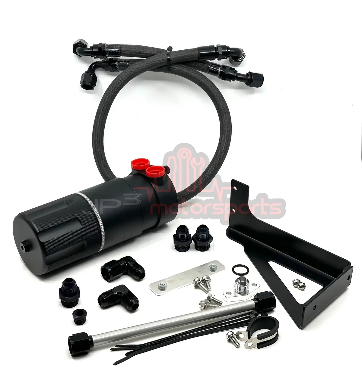 Mazda Rx7 Fd3s Assembled Xl Catch Can Kit For Turblown Oil Filler Neck With Racerite Hose 1