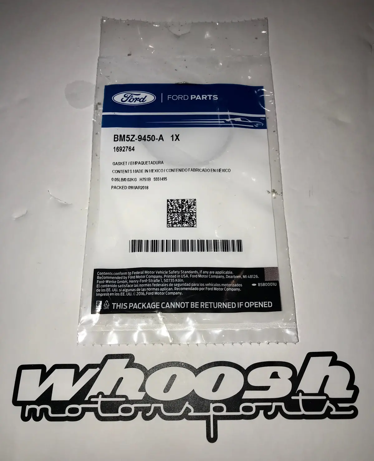2014-2019 Fiesta St Ford Oem Turbo To Exhaust Manifold "Fire Ring" Gasket 1