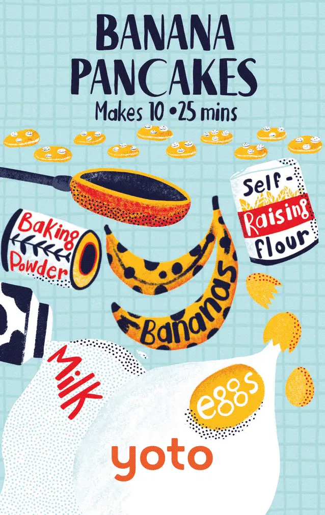 Baking With Yoto - Banana Pancakes 1