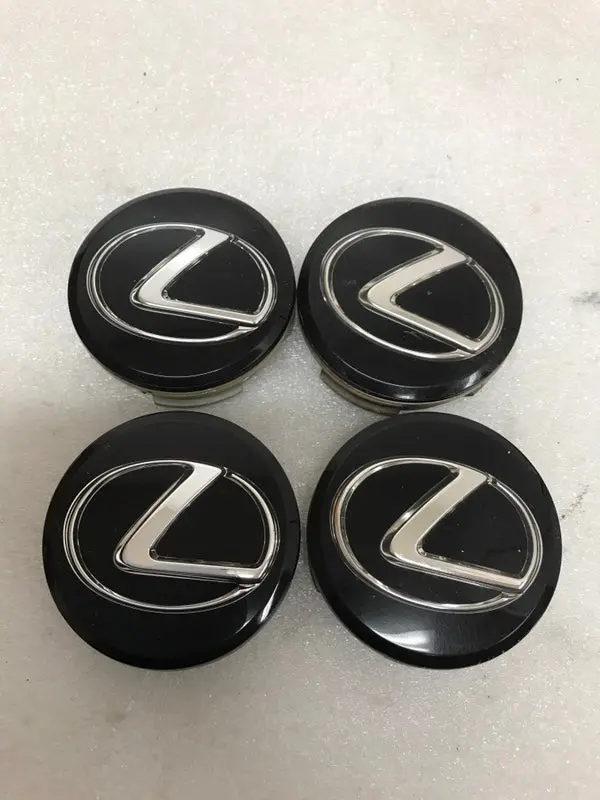 Set Of 4 Lexus Black 62Mm Center Caps 71A104-0010 D87272c2 1