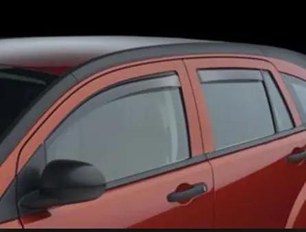 Weathertech 07+ Dodge Caliber Front And Rear Side Window Deflectors - Dark Smoke 1