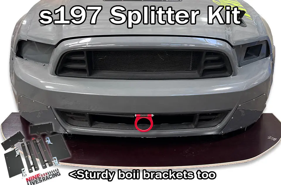 Mustang S197 Splitter Kit With Sturdy Boii Mounts 1