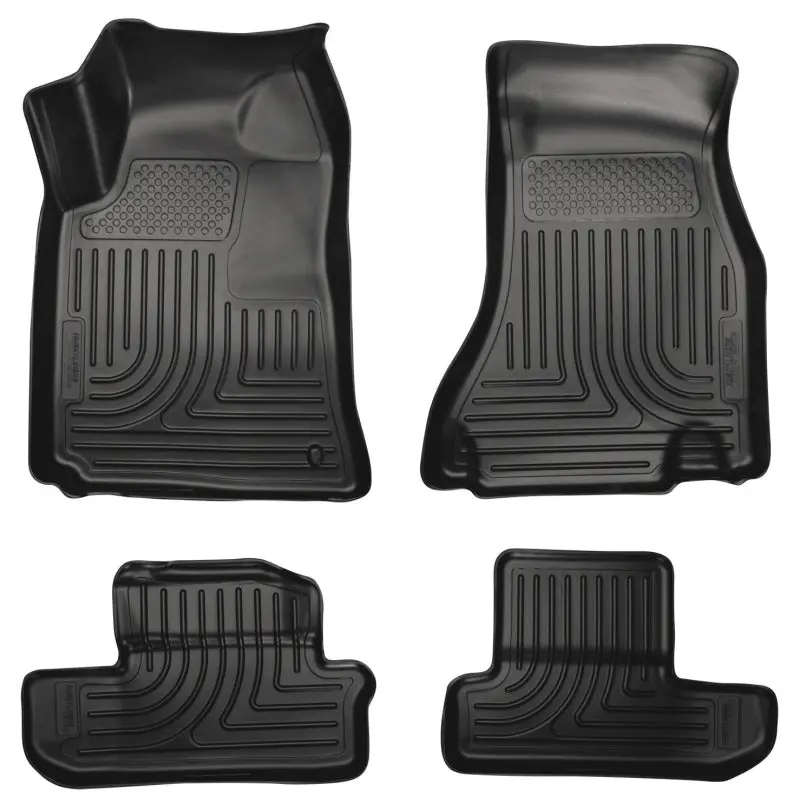 Husky Liners 08-12 Dodge Challenger Weatherbeater Combo Black Floor Liners 1