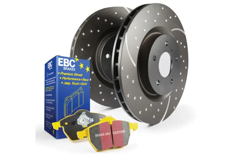 Stage 5 High-Performance Brake Kit: Yellowstuff Pads + Gd Drilled & Slotted Rotors 1