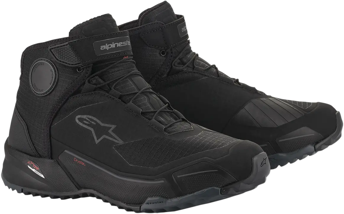 Alpinestars Cr-X Drystar Waterproof Motorcycle Shoes – Black, Size Us 10.5 1
