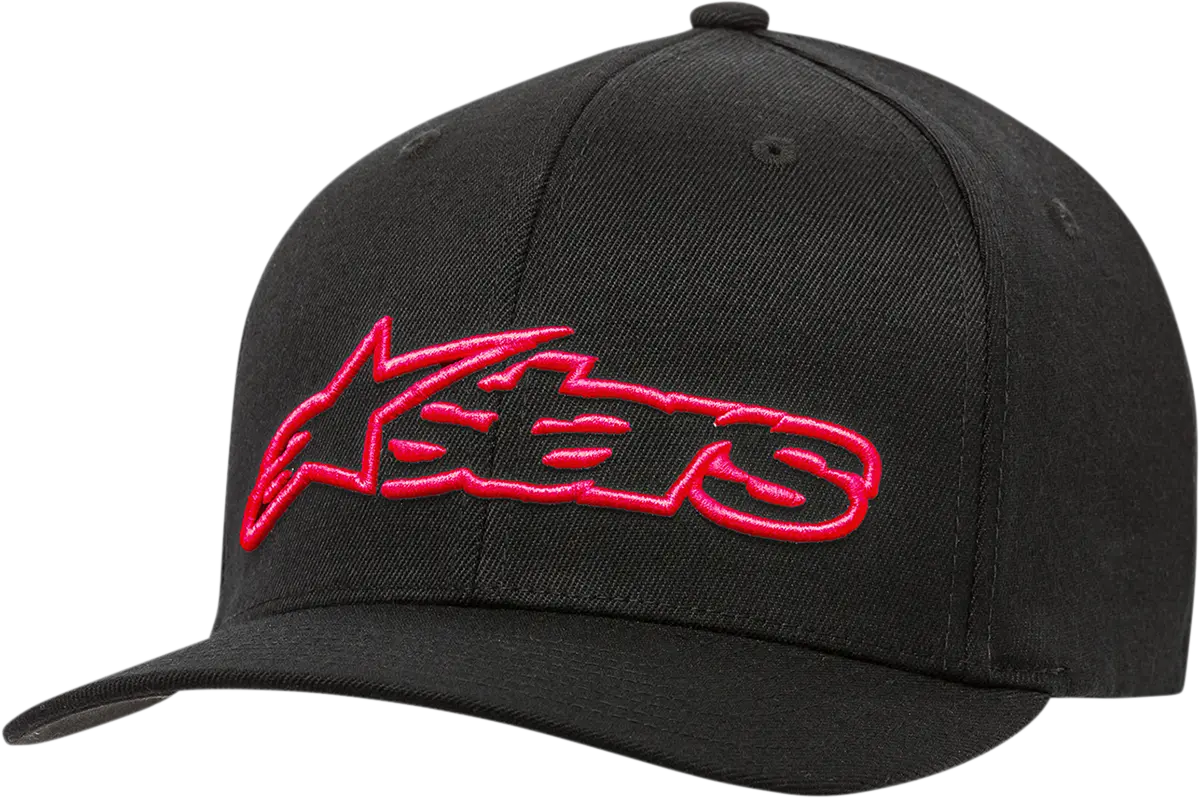 Alpinestars Blaze Flexfit Baseball Cap — Black/Red, Small/Medium (Model 1039810051030Sm) 1