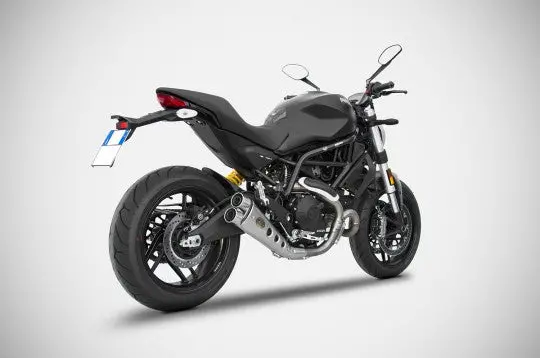 Zard Low-Mount Racing Slip-On Exhaust – Ducati Monster 797 (2017–2019) 1