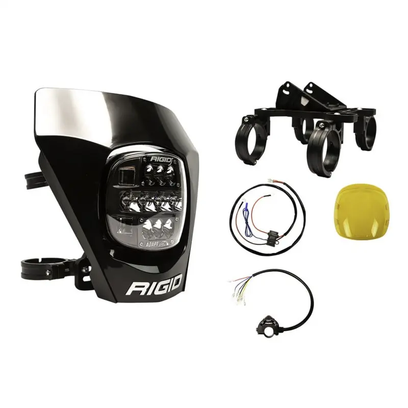 Rigid Industries Adapt Xe Led Motorcycle Lighting Kit – Black Housing 1