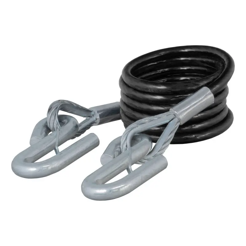 Curt Replacement Safety Cable For Tow Bars — 84-Inch, 3/8-Inch Diameter, 7,500-Lb Capacity With Hooks 1