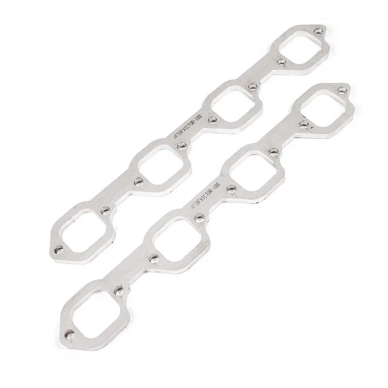 Stainless Works Sbf Victor Senior Cylinder Heads – Square Port Exhaust Headers, 304 Stainless Steel, 2-Inch Primary Tubes With Flanges 1