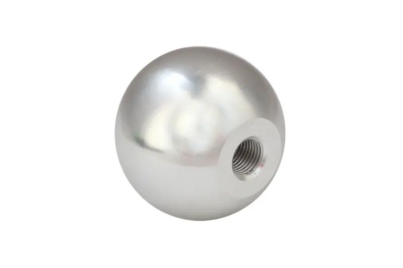 Torque Solution Billet Aluminum Shift Knob – Silver Finish, Universal M10X1.5 Thread 1