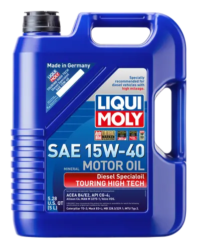 Liqui Moly Touring High-Tech Diesel Motor Oil 15W-40 — 5-Liter Container 1