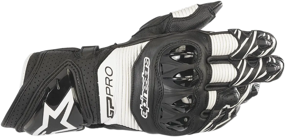 Alpinestars Gp Pro Rs3 Racing Gloves — Black/White, Medium (Size 3556922-12-M) 1