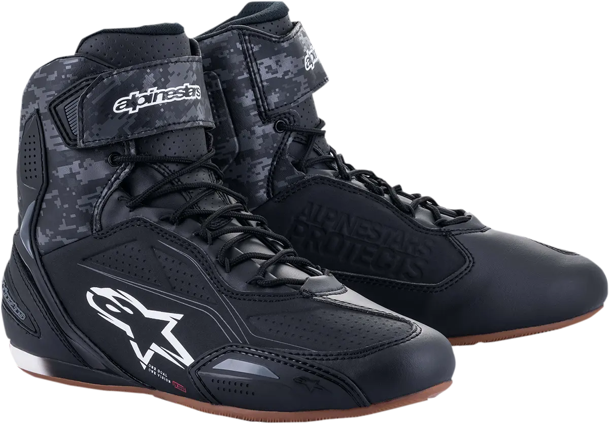 Alpinestars Faster-3 Motorcycle Riding Shoes – Black/Gray, Size Us 12.5 1