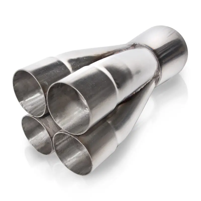 Stainless Works 2.25-Inch 4-Way Merge Collector Exhaust Header With 4-Inch Od Outlet 1