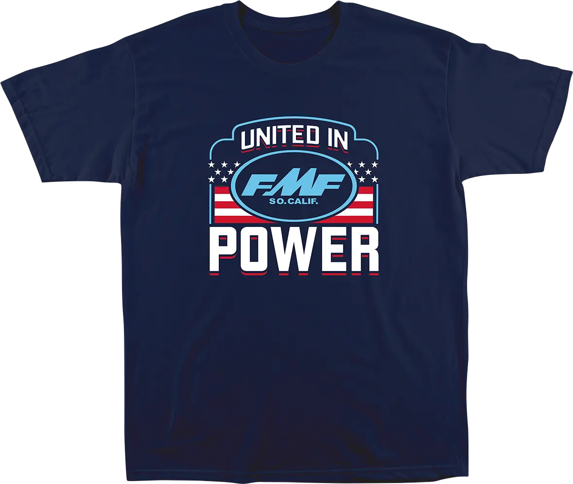 Fmf United In Power Graphic T-Shirt – Navy, Small (Style Sp23118910Nvys) 1