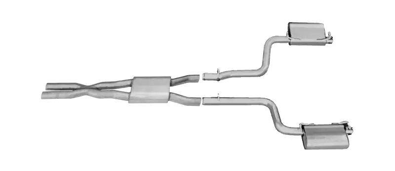 Gibson Stainless Steel Cat-Back Dual Exhaust System For 2011–2015 Dodge Challenger Sxt (3.6L V6) 1