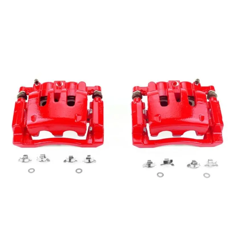 Power Stop Red Caliper Kit With Brackets For Rear Axle Of 2008–2012 Ford F-250 Super Duty 1