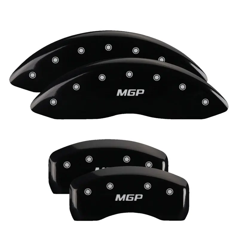 Mgp 4 Caliper Covers Engraved Front & Rear Mgp Black Finish Silver Char 2019 Lincoln Nautilus 1