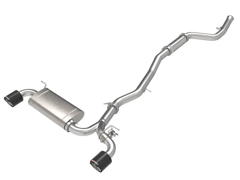 Afe Power Takeda 2021 Toyota Supra 2.0L (T) 2.5In-3In 304 Ss Cb Exhaust W/ Carbon Tips 1