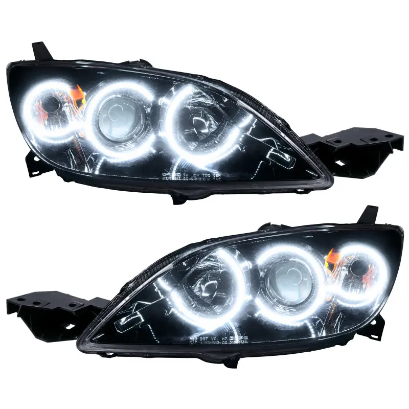 Oracle Smd Headlight Assembly For 2004–2009 Mazda 3 Sedan – Halogen-Style, White Leds 1