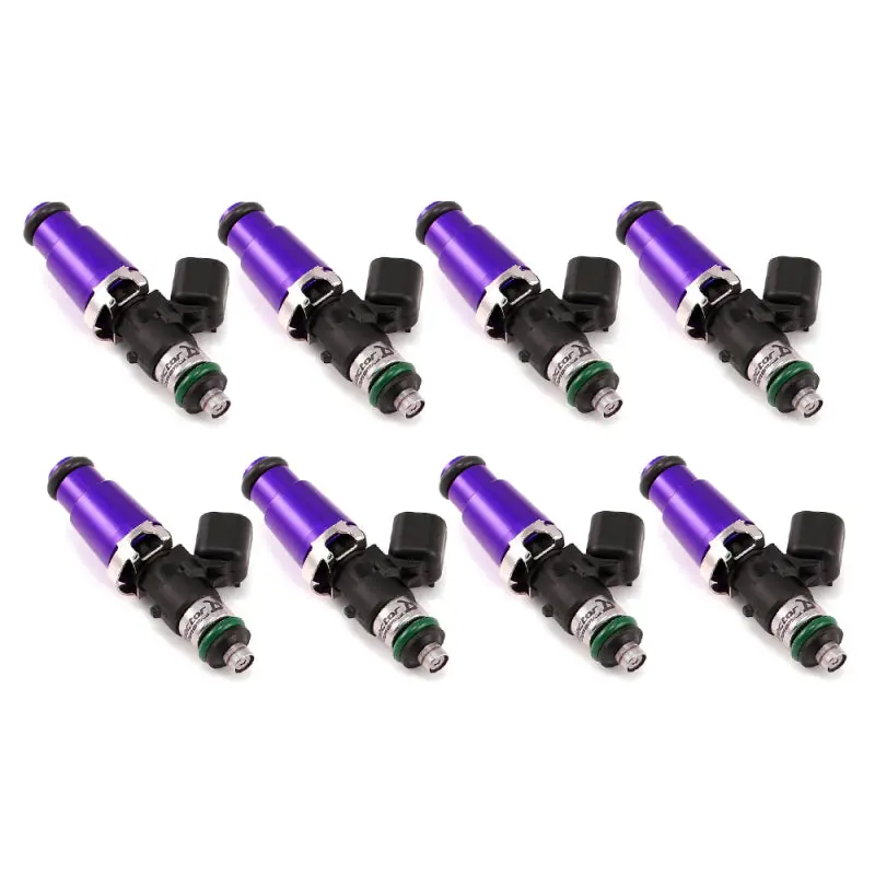 Injector Dynamics Id1340 Fuel Injectors – 1340Cc/Min, 60Mm Length, Purple Top, 14Mm O-Rings (Set Of 8) 1