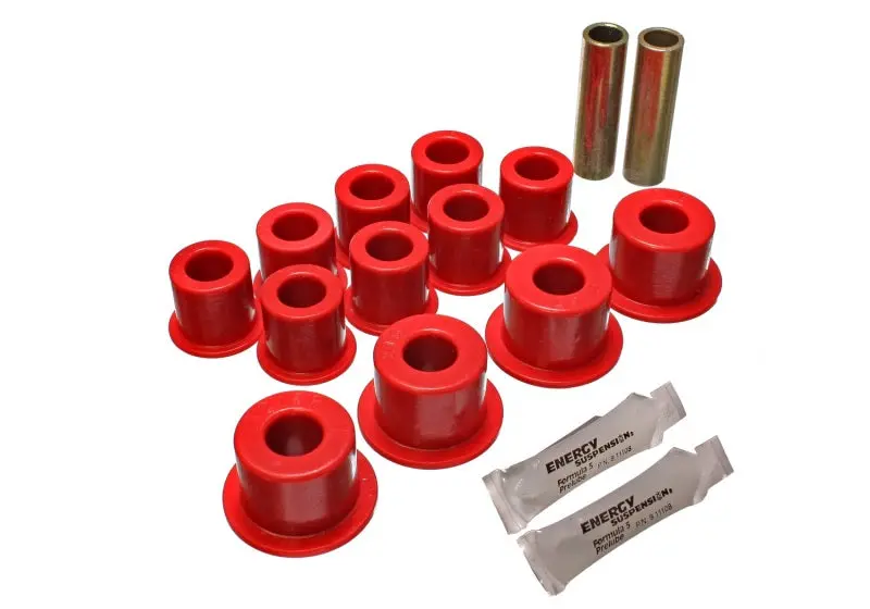 Energy Suspension Red Polyurethane Spring Bushings – High-Performance Replacement Set 1