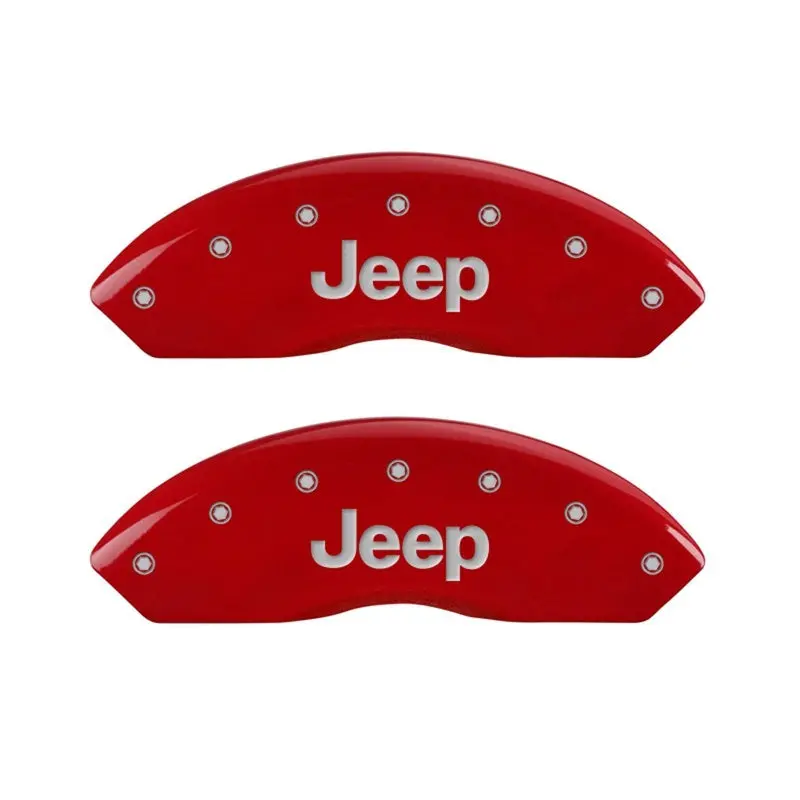 Mgp Engraved Red Caliper Covers – Front Pair For Jeep 1