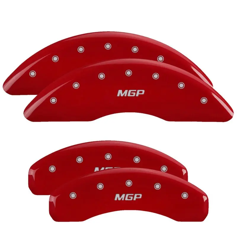 Mgp Engraved 4-Piece Caliper Cover Set – Red Finish With Silver Lettering (2011 Bmw 750I) 1