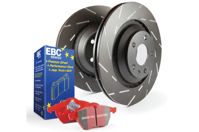 Ebc S4 Brake Upgrade Kit – Redstuff Performance Pads And Usr Drilled & Slotted Rotors 1