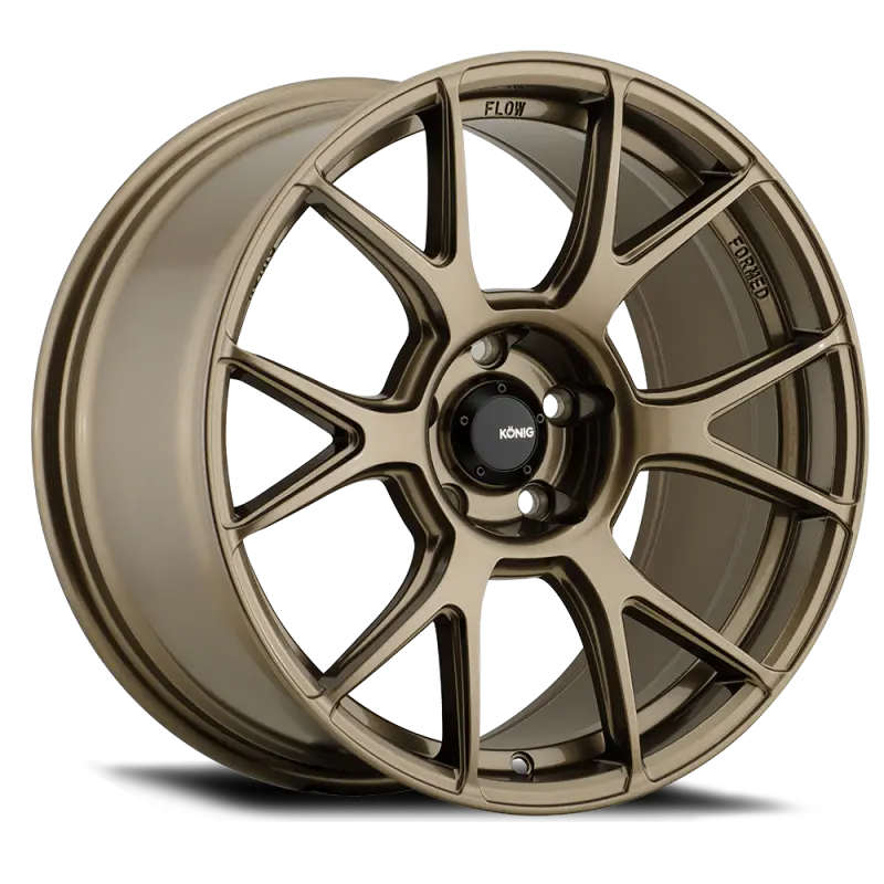 Konig Ampliform 17X8 Inch Gloss Bronze Alloy Wheel, 4X100 Bolt Pattern, 45Mm Offset 1