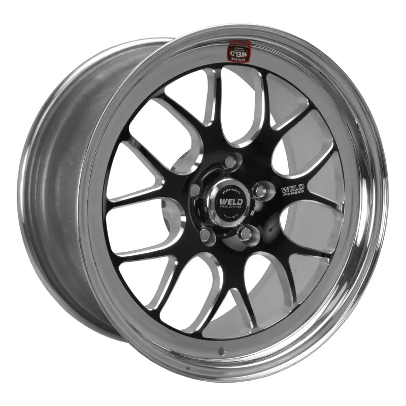 Weld S77 Black Racing Wheel – 18X5 Inches, 5X4.5 Bolt Pattern, 2.1-Inch Backspace, High-Pad Design 1