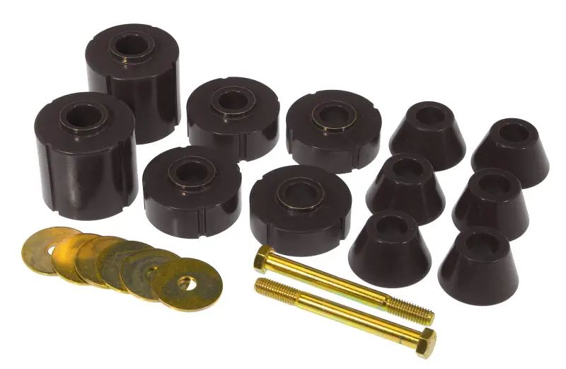 Prothane Black 12-Piece Body Mount Kit For 1973–1980 Gm Full-Size Vehicles 1