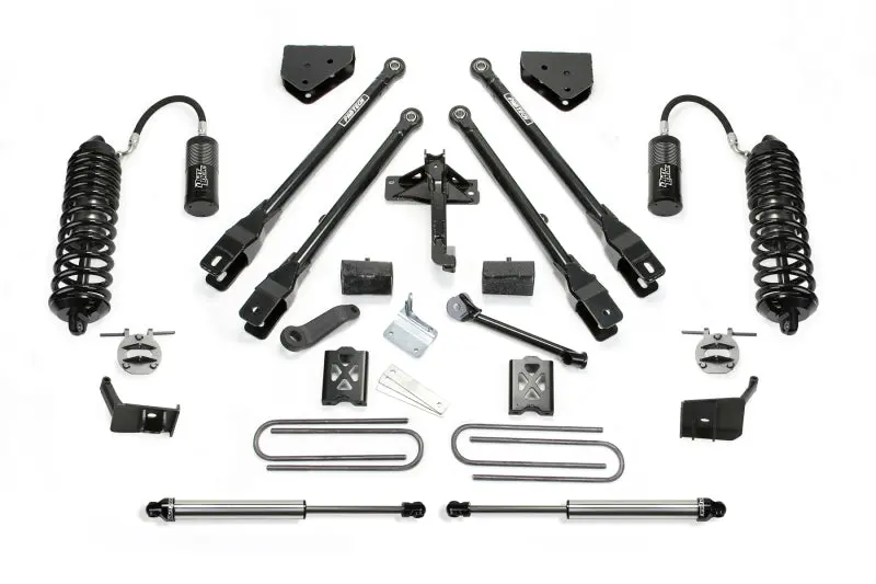 Fabtech 6-Inch 4-Link Lift System – 2011–2016 Ford F-250 4Wd With Dual-Leaf Coilovers & Rear Performance Shocks 1