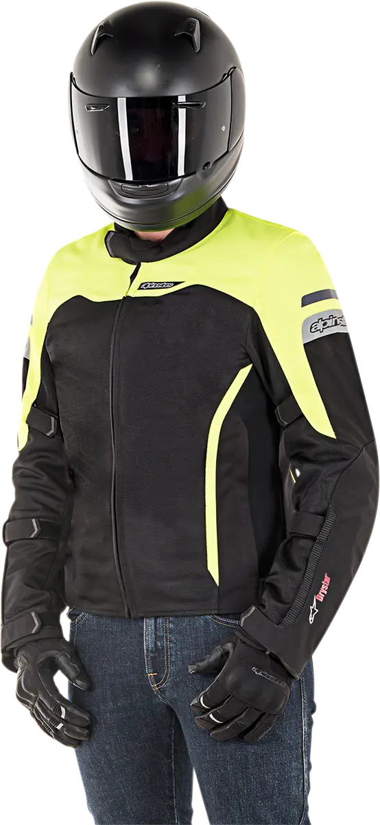 Alpinestars Leonis Textile Jacket – Black/Yellow Colorway – Medium (Style 3206518-155-M) 1