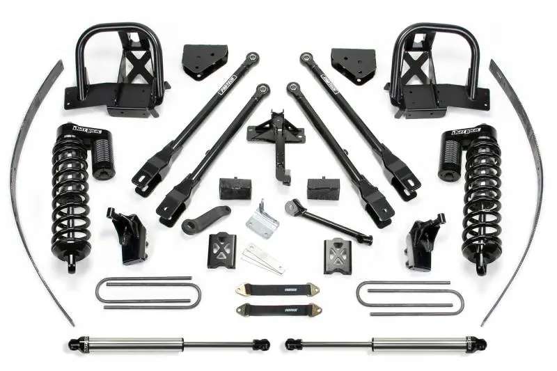 Fabtech 8-Inch 4-Link Lift System – Includes 4.0 Coilovers & Rear Dual-Adjustable Shocks, For 2011–2016 Ford F250 4Wd 1
