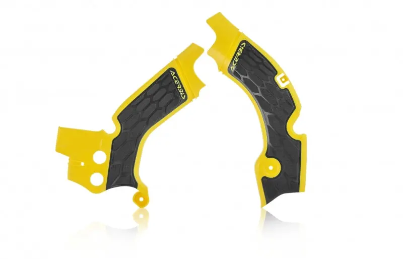 Acerbis X-Grip Frame Guards For 2008–2017 Suzuki Rmz450 – Yellow/Black 1