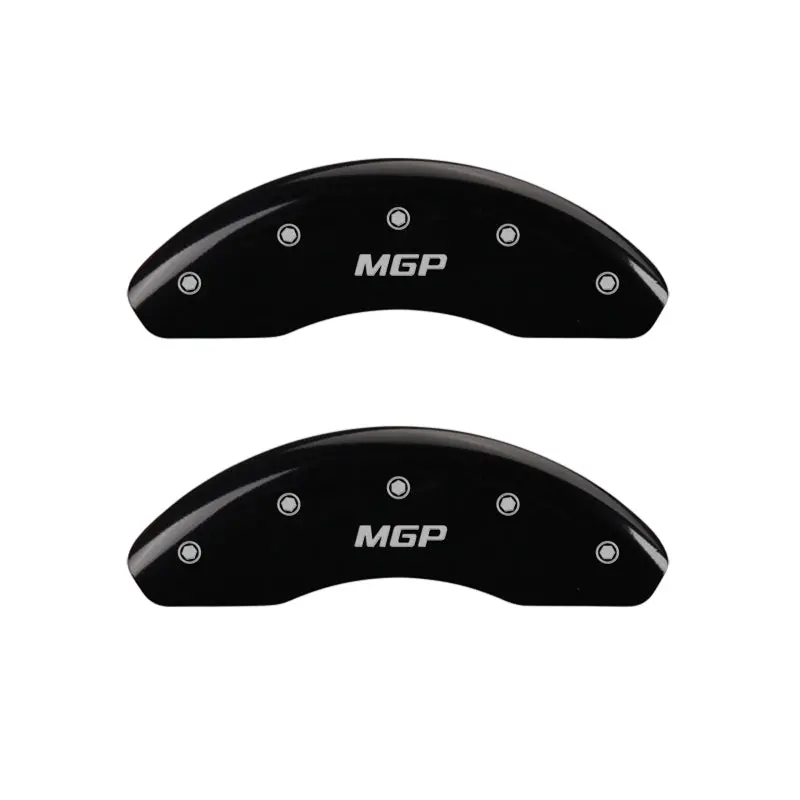 Mgp Engraved 4-Piece Caliper Cover Set – Gloss Black Finish With Silver Detailing 1