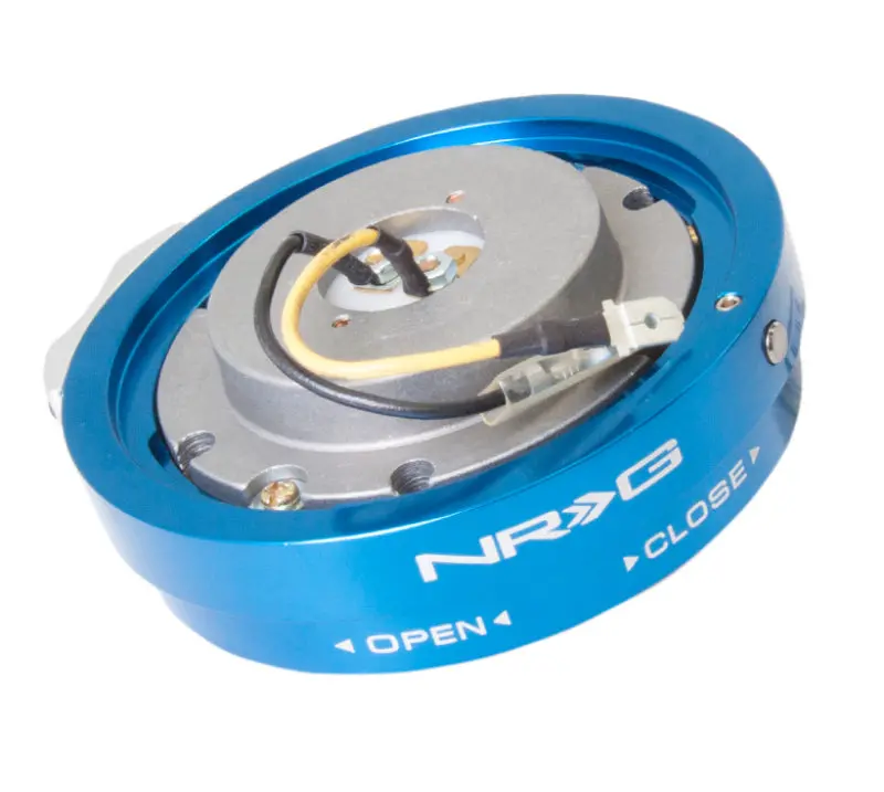 Nrg Thin-Profile Quick-Release Steering Hub – Blue Finish 1