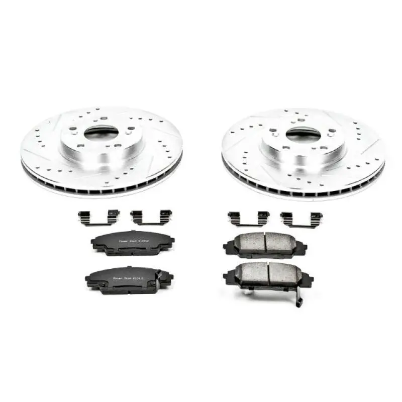 Power Stop Z23 Evolution Sport Brake Kit – Front Brakes For 2002–2006 Acura Rsx 1