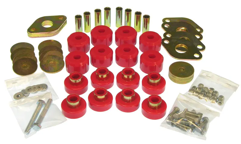 Prothane Body Mount Kit – Red Polyurethane, Designed For 2007–2011 Jeep Wrangler Jk 2-Door 1