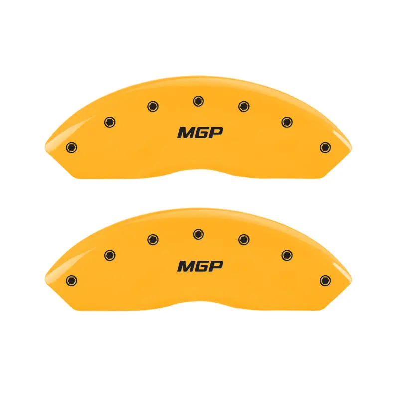 Mgp Engraved Brake Caliper Covers – Front & Rear, 2008 Audi S4-Specific, Yellow Finish With Black Characters 1