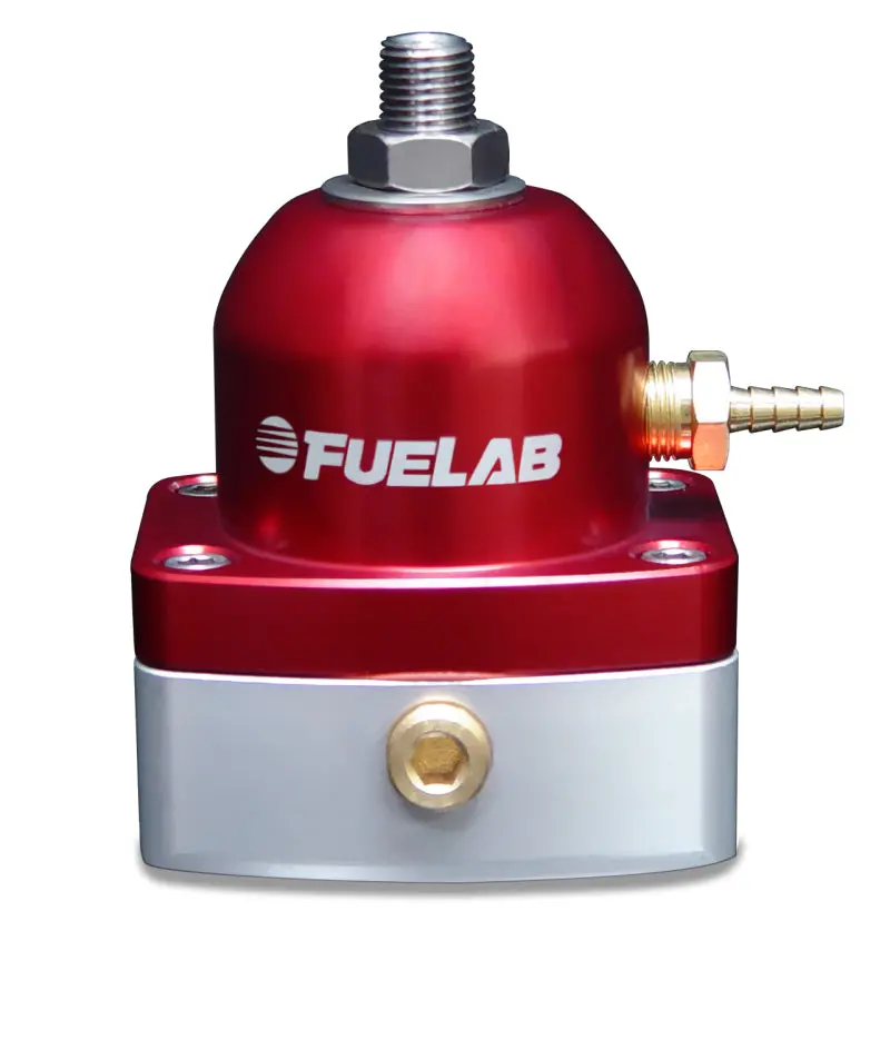 Fuelab 525 Tbi Adjustable Fuel Pressure Regulator – Inline, Large Seat (10–25 Psi), -6An Inlet & Return, Red 1
