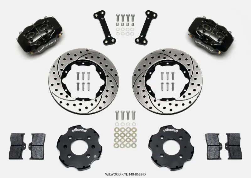 Wilwood Forged Dynalite Front Brake Hat Kit – 11" Drilled, Fits Honda Integra & Civic With 240Mm Rotors 1