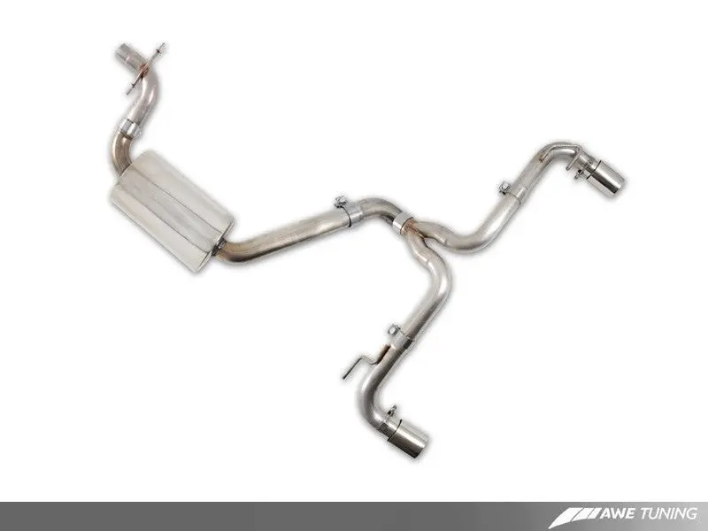 Awe Tuning Catback Exhaust For Mk6 Gti – Performance-Oriented Design With Chrome-Silver Round Tips 1