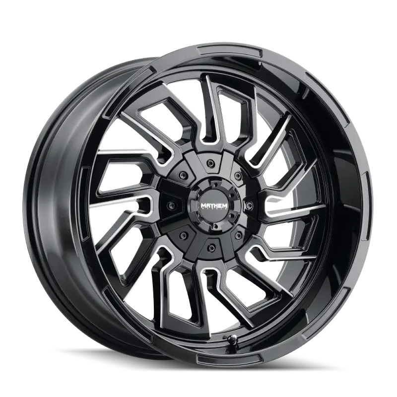 Mayhem 8111 Flywheel 20X9 / 5X127 Bp / 0Mm Offset / 87.1Mm Hub Black W/ Milled Spokes Wheel 1