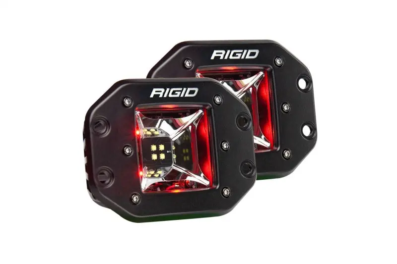 Rigid Industries Radiance 3-Inch Red Backlight Led Pair — Flush-Mount Design 1